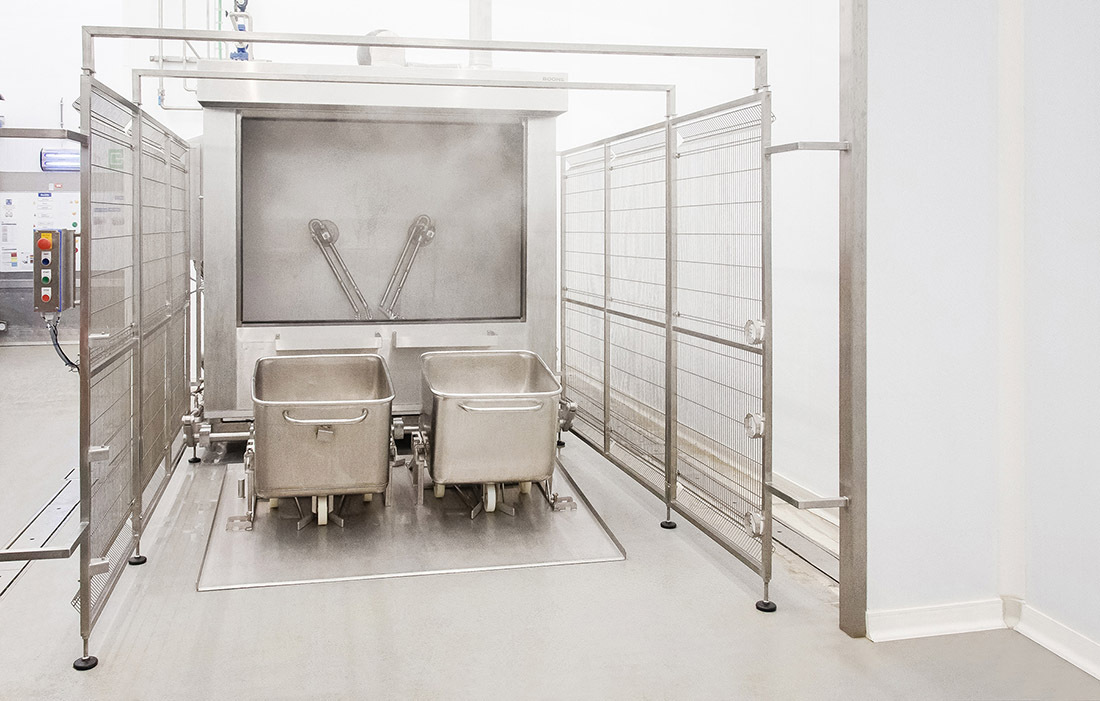 installations de lavage industrielles chariot standard laveuse dolav en acier inoxydable BoonsFIS