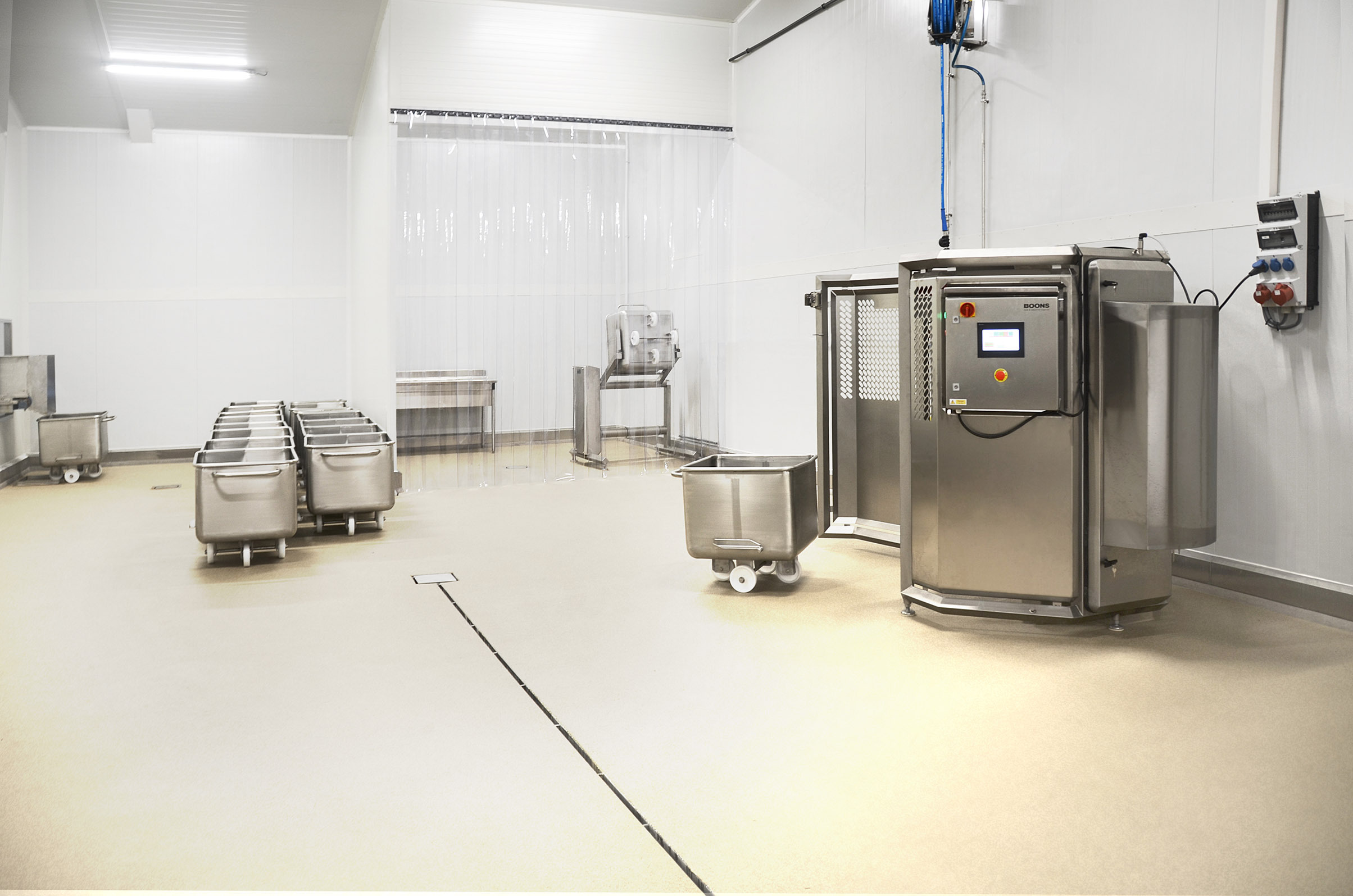 mechanische handling normwagen wasframe normwagenmengsysteem weefsysteem BoonsFIS