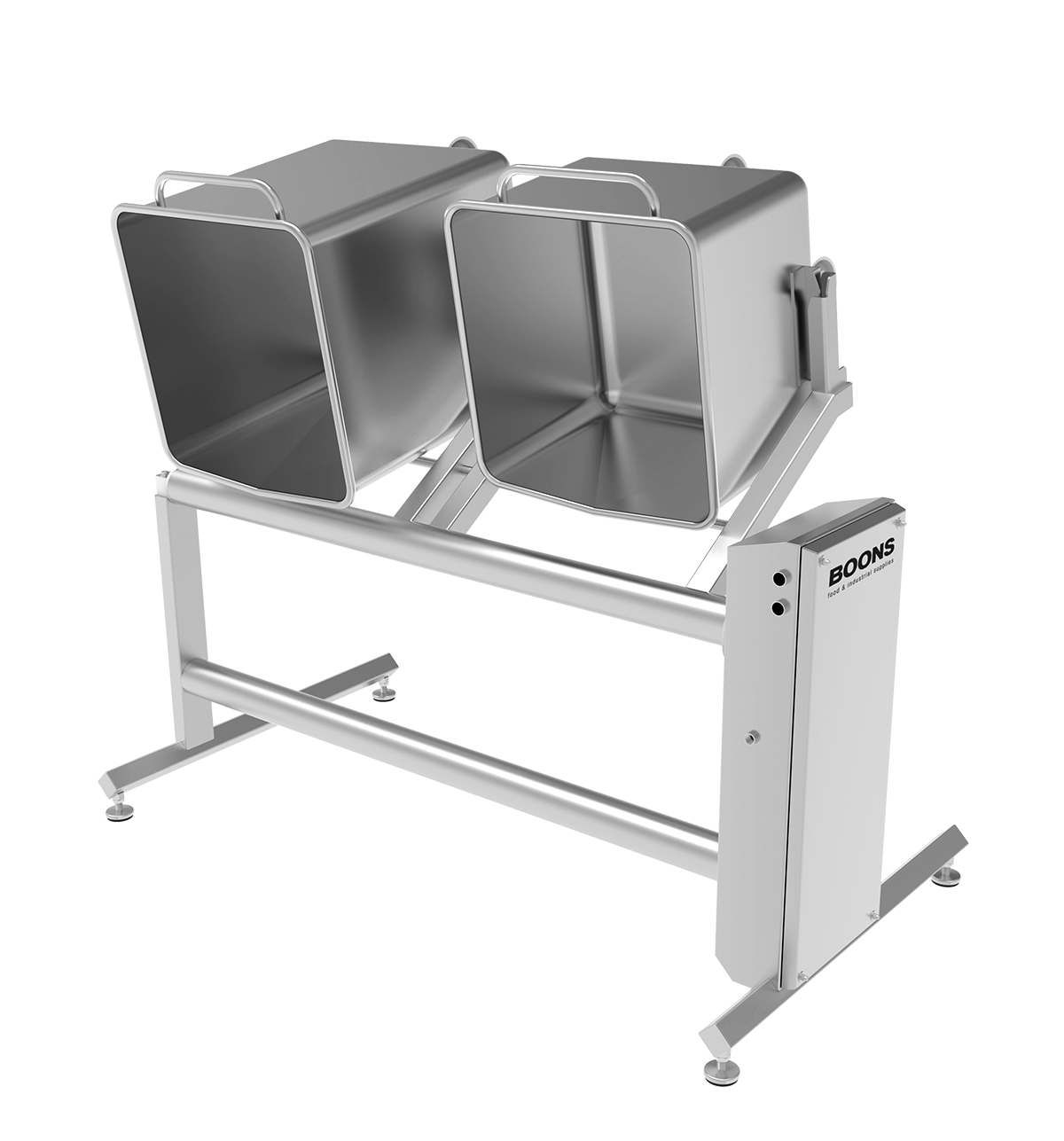 mechanical handling stainless steel pneumatic washing frame for cleaning standard trolleys single or double BoonsFIS